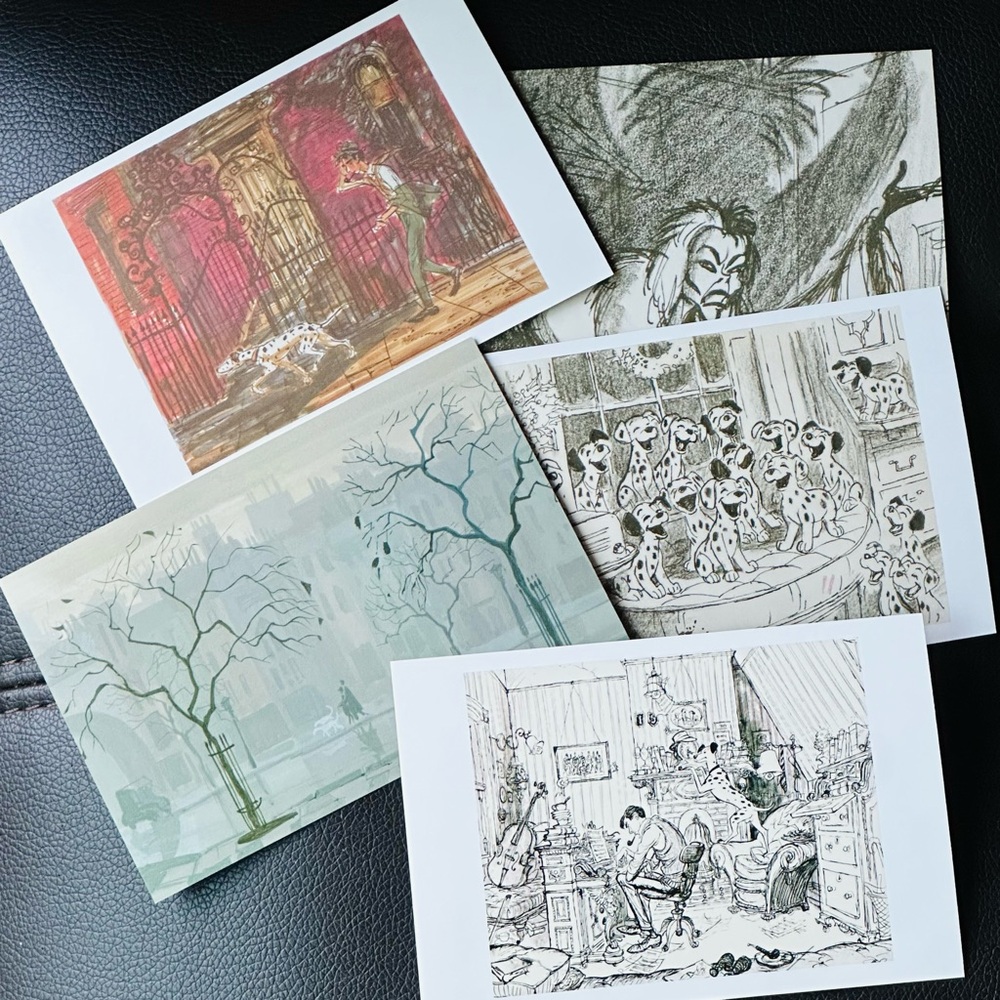NEW 101 Dalmatians Classic Disney Set of 5 Postcards